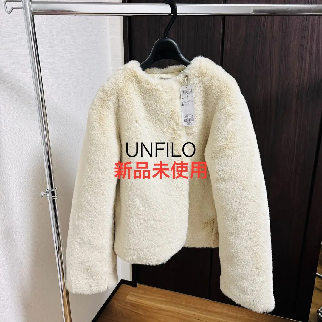 新品タグ付き！UNFILO エコファークロップドジャケット エコファー クロップドジャケット / UNFILO | ファッション通販