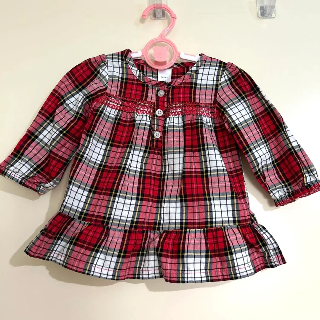 Thumbnail of Carter's red and white checkered dress