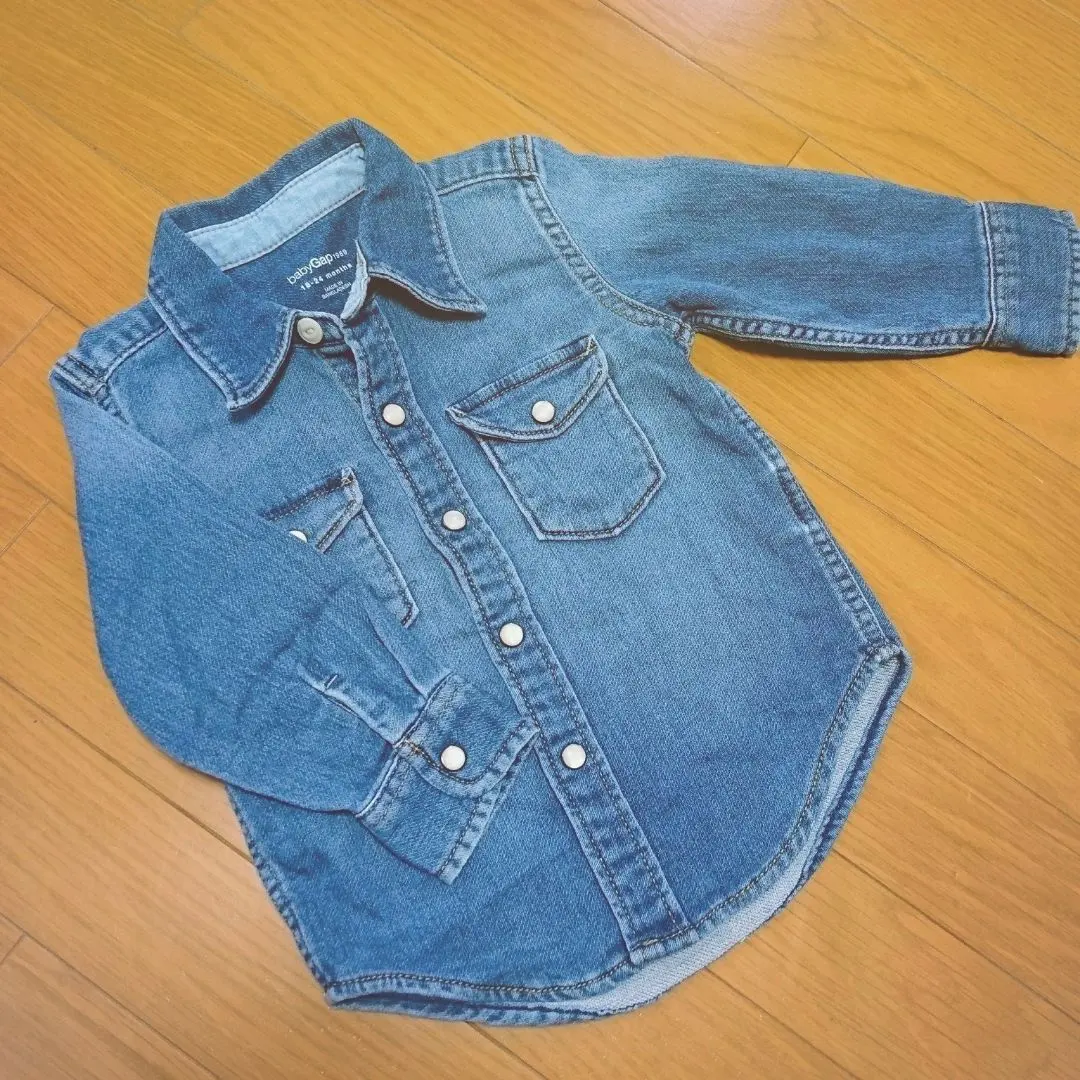 Thumbnail of Baby Gap denim shirt, 18-24M, Baby Gap outerwear, preparing for childbirth