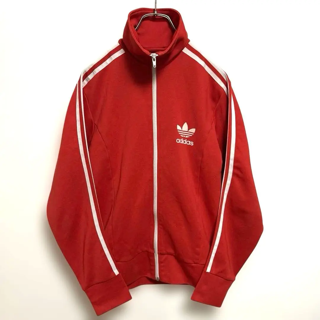 90年代人氣模特 adidas 愛迪達 運動外套 夾克 紅×白 的縮圖