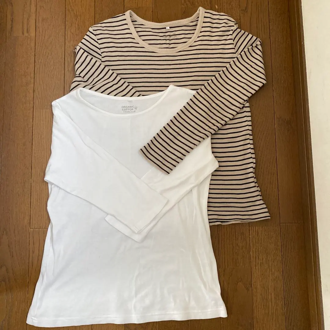 Thumbnail of Honeys Organic U-Neck T-Shirt Set of 2, Organic Cotton, L