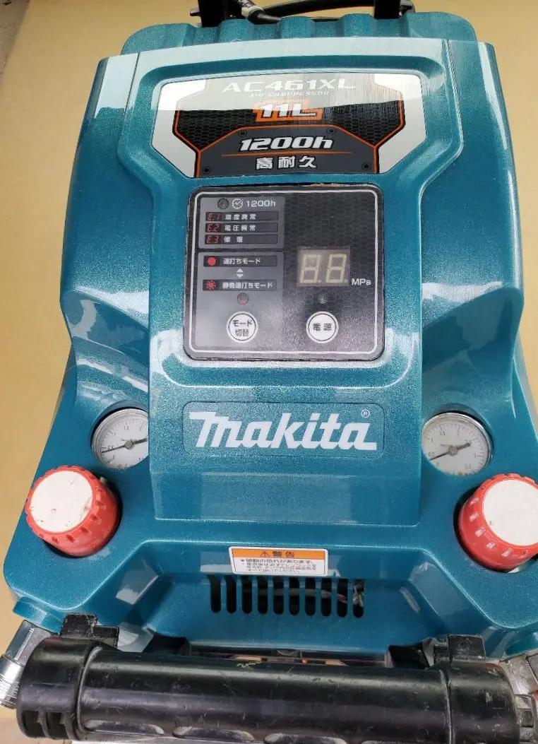 ジャンク品　Makita AC461XL-K 高圧コンプレッサー 本体 マキタ AC461XL 高圧エアコンプレッサ 11L （1200時間保証付