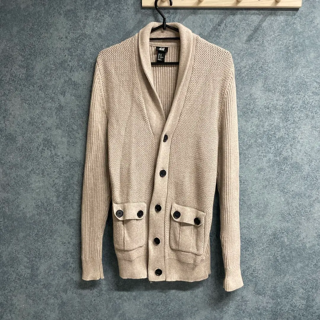 Thumbnail of H&M Beige Shirred Cardigan XS