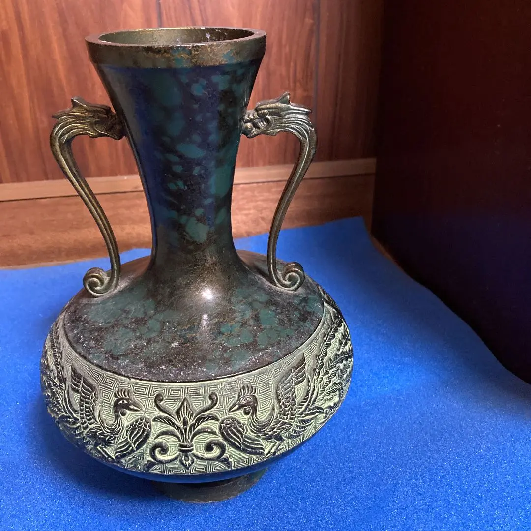 池坊 青銅花器 カブラ形 花器・花瓶,銅器 | フラワーショップ花楽