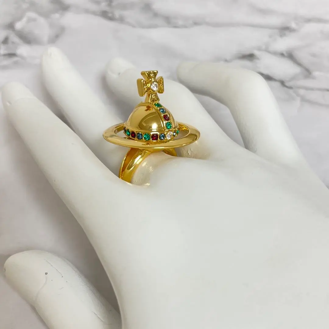花　リング　指輪　ヴィヴィアンウエストウッド Vivienne Westwood（リング(指輪) ・ ピンク/桃色系）のフリマ