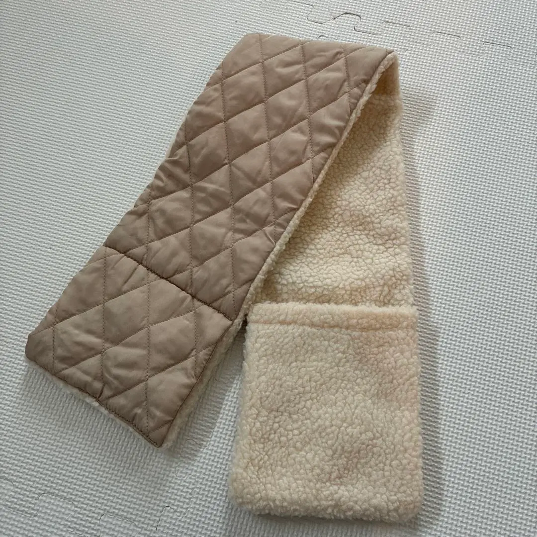 Thumbnail of Honeys Quilted Fleece Muffler, Beige