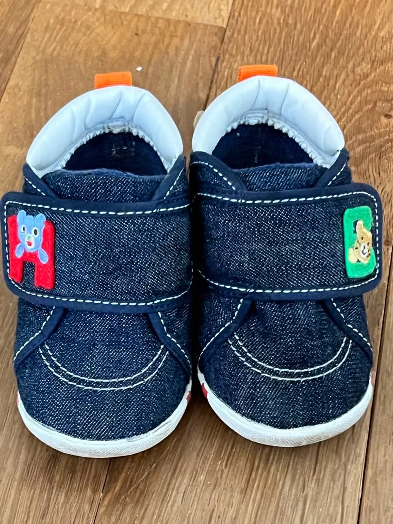 Thumbnail of Hot Biscuits Denim Character Baby Shoes