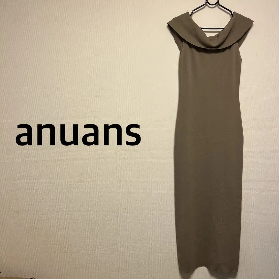 anuans アニュアンス★月亮領口緊身連衣裙 的縮圖