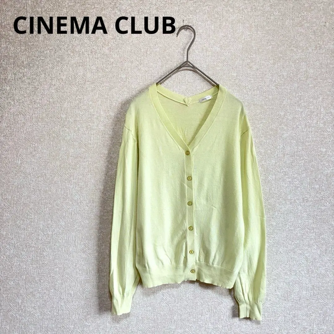 Thumbnail of Cinema Club Knit Cardigan V-neck Yellow M