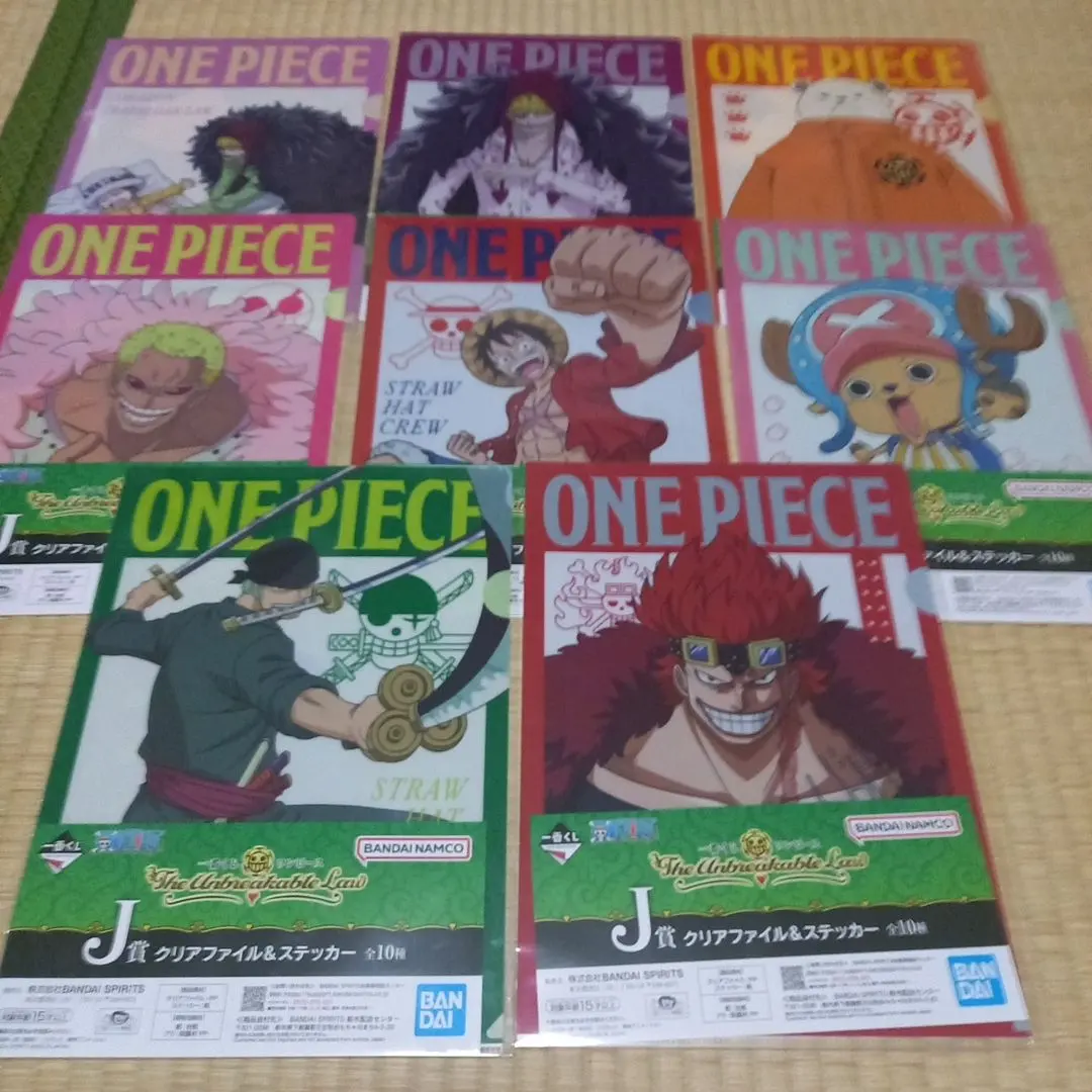 Thumbnail of Ichiban Kuji One Piece J Prize Clear File & Sticker 8 Types