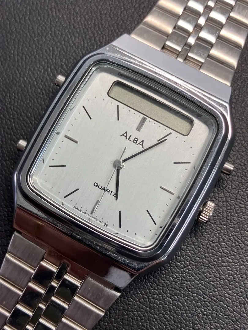 Thumbnail of 【ALBA/Alba】Seiko V031-5000 Digi-Ana Silver Dial