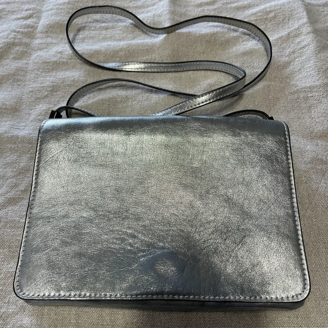 Thumbnail of H&M Metallic Silver Shoulder Bag