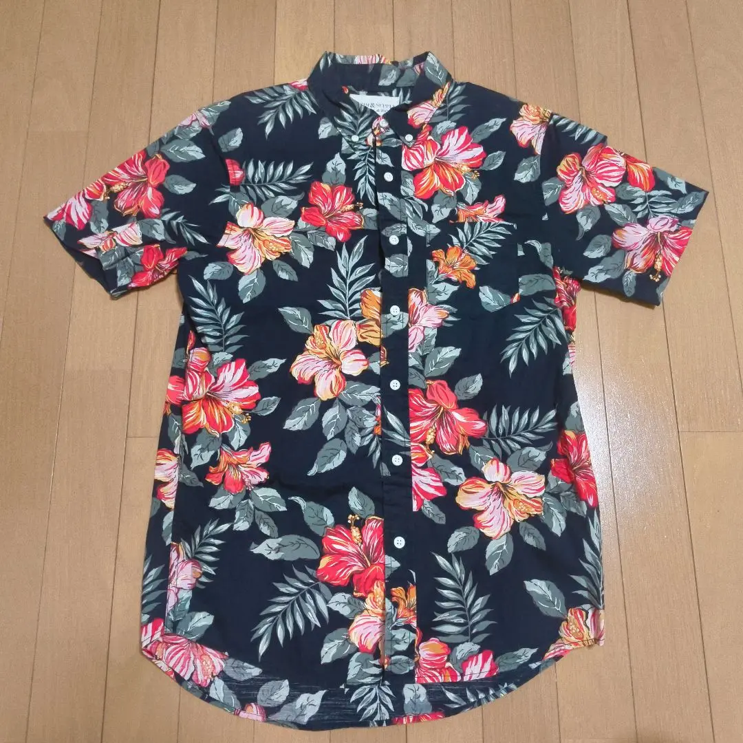 DENIM & SUPPLY アロハシャツ XL/TG　半袖シャツ　胸ポケット DENIM & SUPPLY アロハシャツ XL/TG 半袖シャツ 胸ポケット