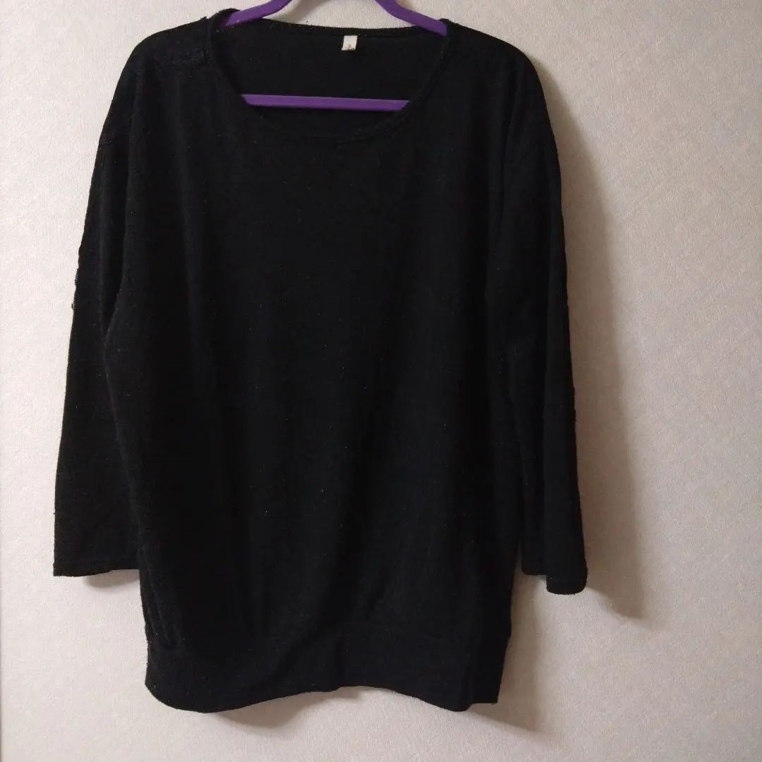 Thumbnail of Great Deal! First Come, First Served! Black Lace Simple Cute Stylish Tunic Top