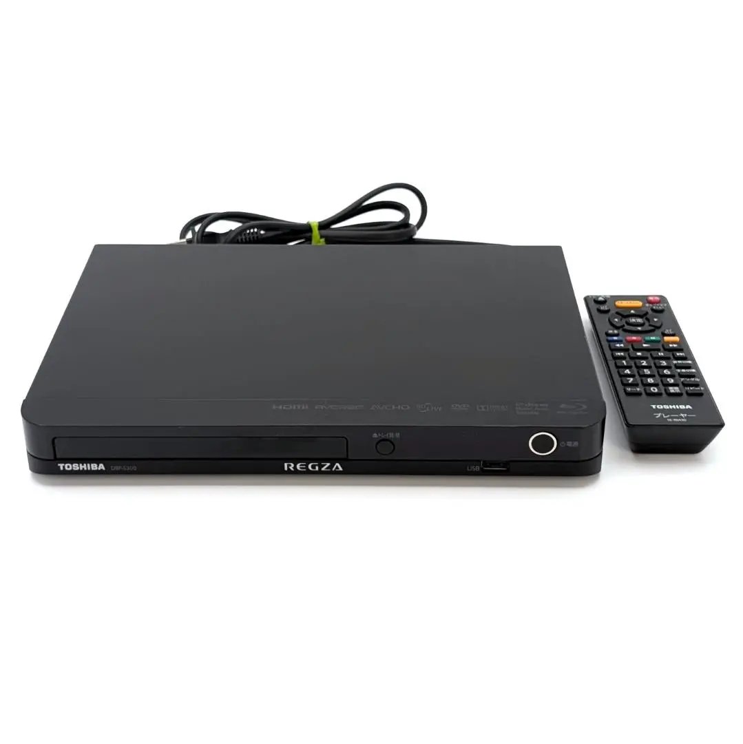 TOSHIBA REGZA ブルーレイプレーヤー DBP-S300 リモコン付き 東芝、YouTubeやHuluも楽しめるブルーレイプレーヤー「DBP-S300