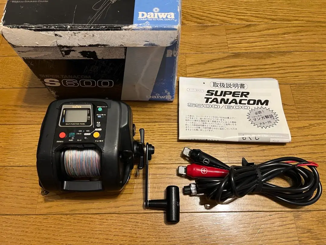ダイワ スーパータナコン S500DX 洗える電動 取扱説明書 リールカバー付き ダイワ スーパータナコン S500DX 洗える電動 取扱説明書 リール