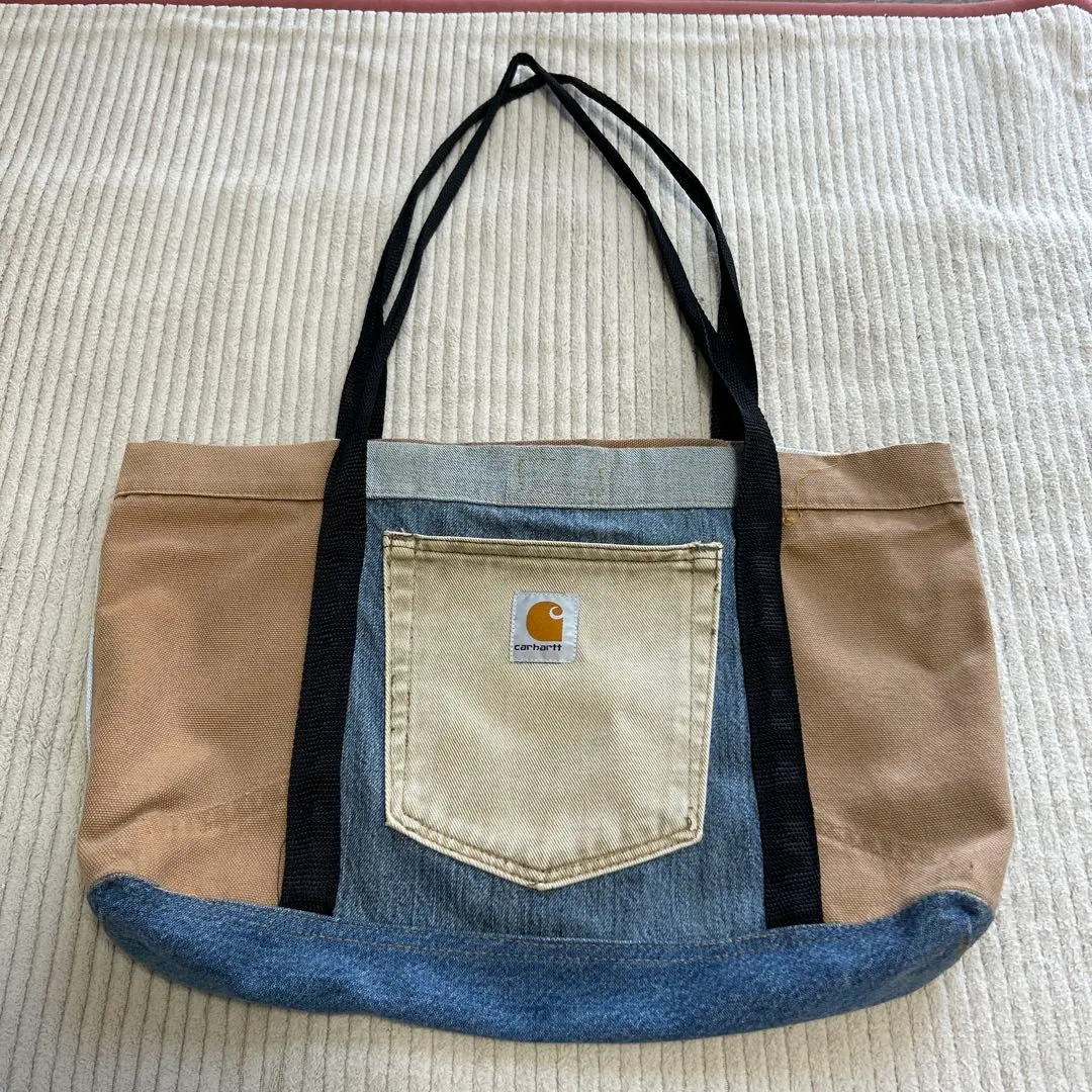 【美品】カーハート carhartt デニムリメイクトート 2025年最新】CARHARTTデニムトートの人気アイテム - メルカリ