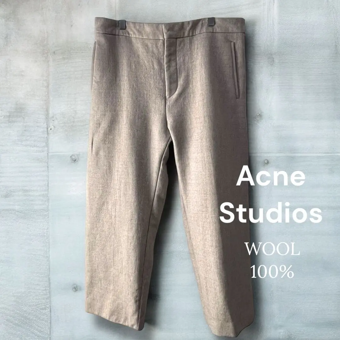 Acne Studios 22AW ワイドスラックス パンツ ツータック Acne Studios 22AW ワイドスラックス パンツ ツータック メンズ
