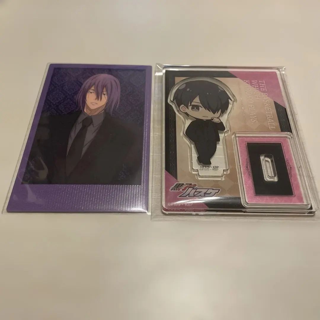 Thumbnail of Kuroko's Basketball, Black Suit, 2023, Tatsuya Himuro, Atsushi Murasakibara, Mini Acrylic Stand, Polaroid Style Photo