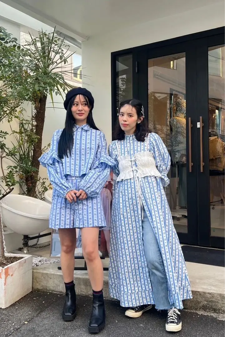 Dear Sisterhood ワンピース BLUE Dear Sisterhood ワンピース BLUE Dear Sisterhood ワンピース