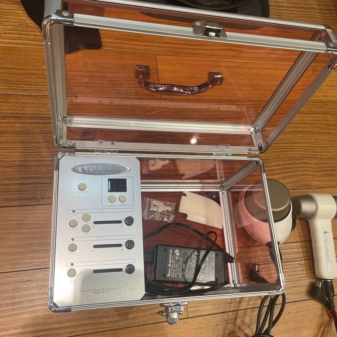 ラシュレ総合美容器　超音波＆イオン導入　ブランシュローズ ブランシュローズ 超音波 & イオン 導入 総合美容器 プチ エステ
