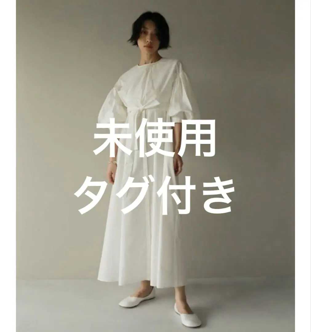 ETRETOKYO （F）　白/Ｖネック/半袖/ワンピース/シャツ/ロング丈 2025年最新】エトレトウキョウ 半袖の人気アイテム - メルカリ