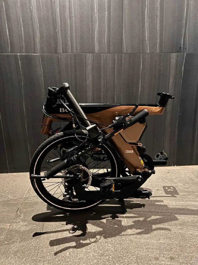 BESV PSF1 電動アシスト自転車 ★キャリーケース、フェンダー付 ゴールド BESV - BESV PSF1 電動アシスト自転車 ☆キャリーケース
