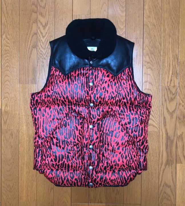 36 美品 ロッキーマウンテン × ワコマリア クリスティベスト ブラック 黒 Rocky Mountain Featherbed（ロッキーマウンテンフェザーベッド