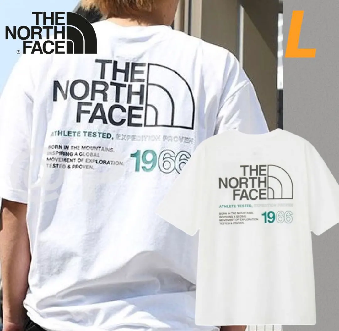 The North Face 寬鬆版型 T恤 66 Logo 全新 L 白 的縮圖
