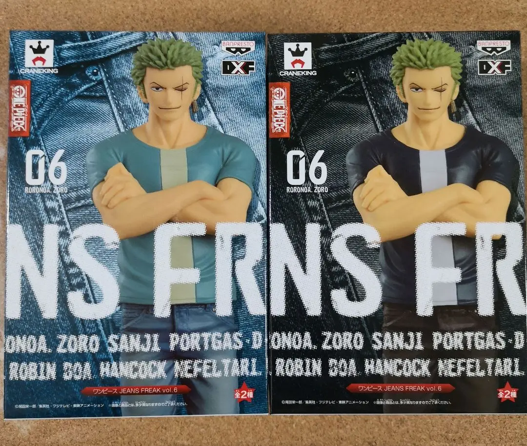 (未使用･未開封品)　ワンピース JEANS FREAK vol.6 ロロノア・ゾロ フィギュア ジーンズ アニメ 模型 プライズ バンプレスト（全２種フルコンプセット） 0pbj0lf Amazon | ロロノア・ゾロ COLOR・A 水色 （ワンピース JEANS