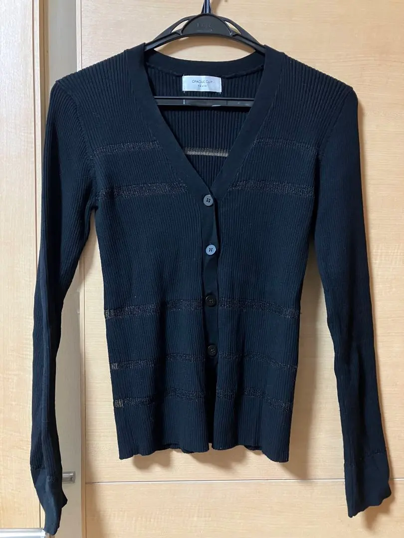 Thumbnail of OPAQUE.CLIP Cardigan Black M Sheer