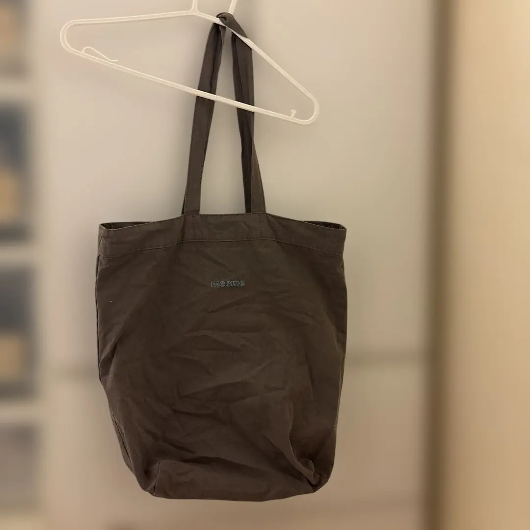 Thumbnail of Dark brown canvas tote bag, meeme, Bunkei Kakihara Tomoya, Pao-chan