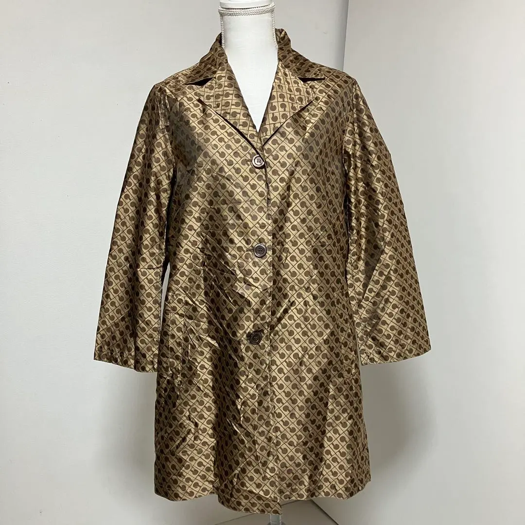 極美品☆希少 GHERARDINI ブラウンレザーショートジャケット 裏地 柄 極美品☆希少 GHERARDINI ブラウンレザーショートジャケット 裏地 柄
