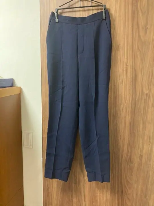 エンフォルド　リラックストラウザー36   ネイビー ENFOLD(エンフォルド)】 RELAX ELASTIC WIDE-TROUSERS｜PARIGOT
