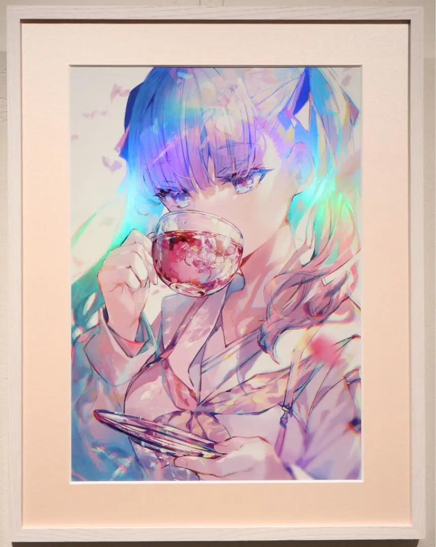 藤ちょこ 直筆サイン入りオーロラアート X-ART 藤ちょこ 月の駅より オーロラアート 直筆サイン入り - メルカリ