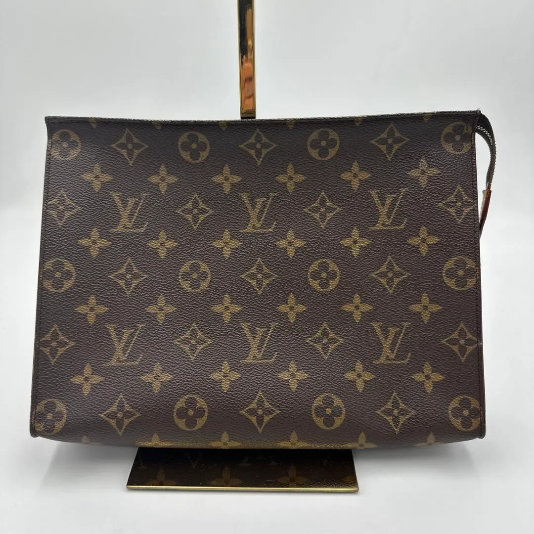 Thumbnail of Limited Time Sale! Louis Vuitton Monogram Clutch Bag with Dust Bag