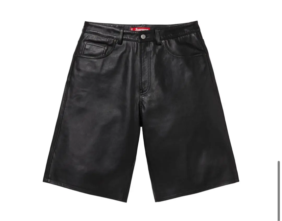Supreme 24SS Baggy Leather Short ハーフパンツ Supreme(シュプリーム) 24SS Baggy Leather Shortレザー