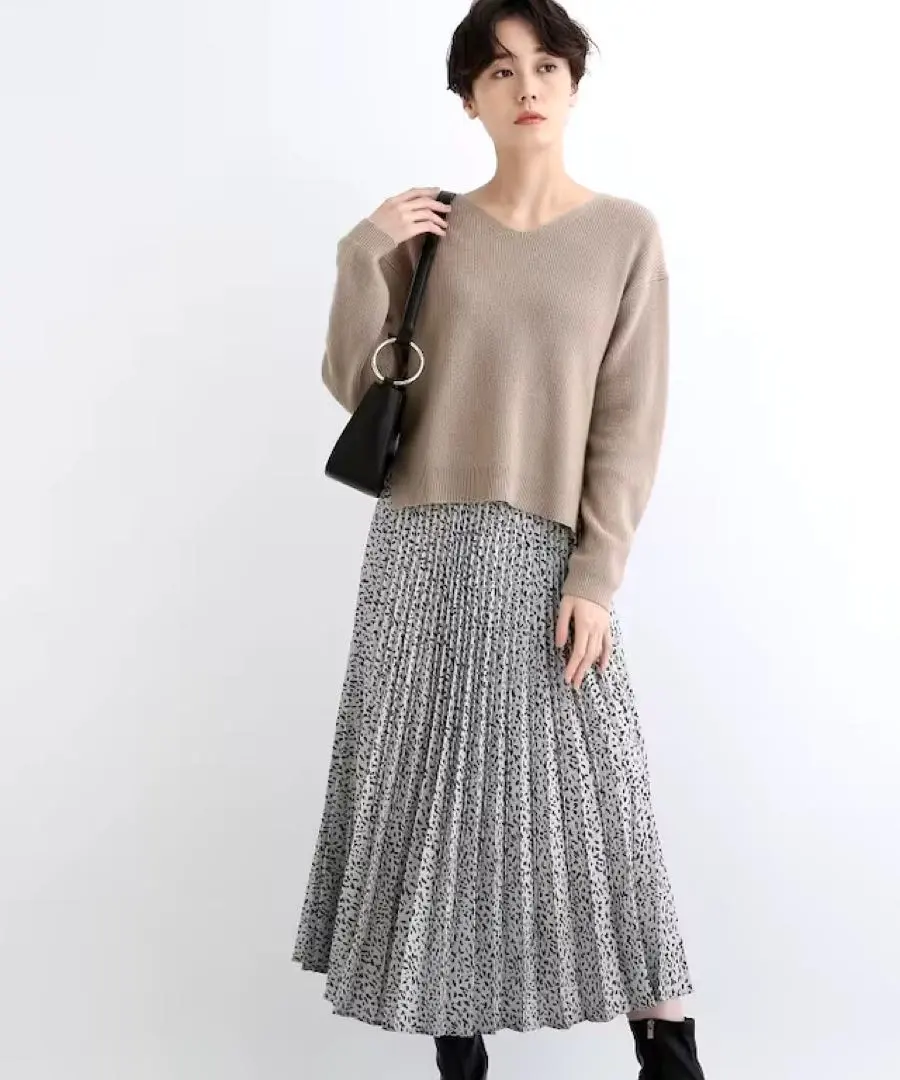 Thumbnail of INDIVI 2-piece set: Knit top & pleated skirt set