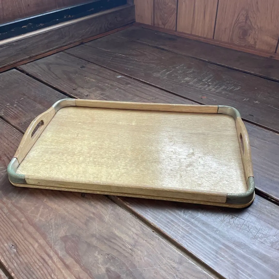 学校給食　木製トレー　昭和レトロ　ブロカント　アンティーク　お盆 楽天市場】バット 大 36cm 昭和レトロなアルミトレー アルマイト