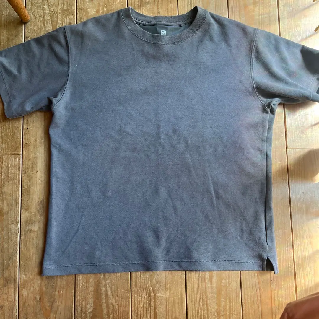 Thumbnail of Uniqlo Kids 150 AIRism Cotton Crew Neck, Gray