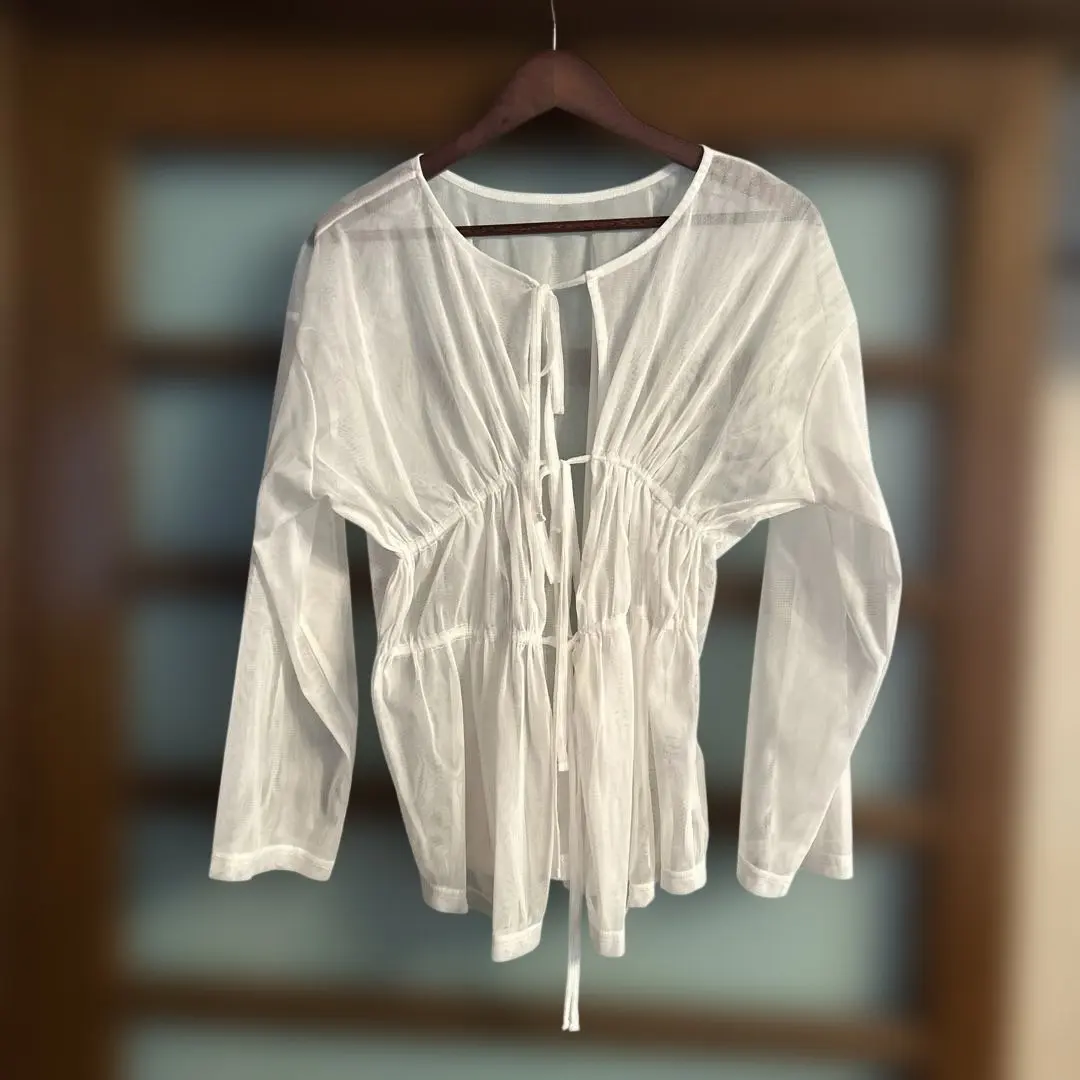 Thumbnail of Unused, 2-way tulle top (can be worn front or back)