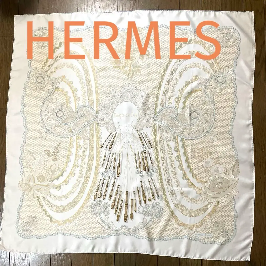 ☘️美品☘️　HERMES エルメス 妖精の指　スカーフ カレ90 Amazon.co.jp: HERMES(エルメス) DoigtsdeFee妖精の指カレ90