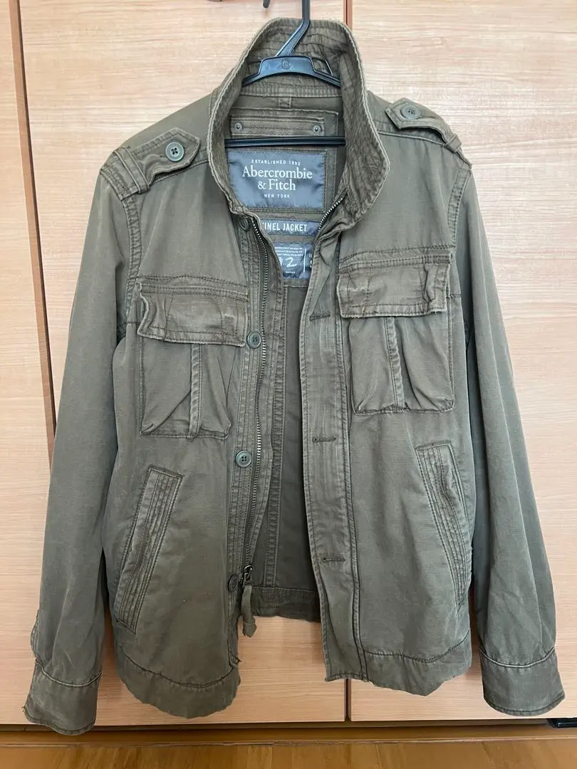 新品 アバクロンビー＆フィッチ SENTINEL JACKET S オリーブ Abercrombie Fitch Sentinel Jacket Army Green Full Zip