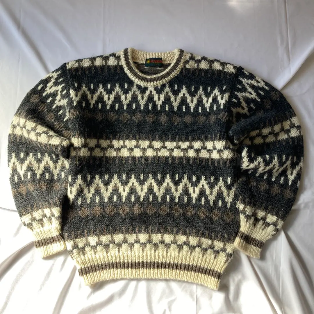 罕見 00s MCGREGOR 針織毛衣 總花紋 Grunge Y2K 古著 的縮圖