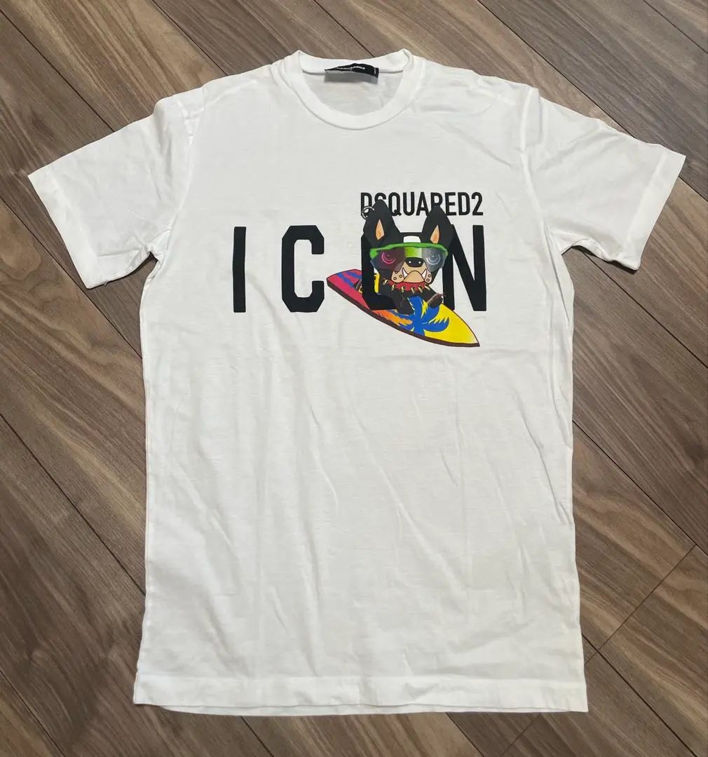 【DSQUARED2】ディースクエアード XS Tシャツ 半袖 ブルドッグ DSQUARED2 ディースクエアード Tシャツ CIRO EASY FIT T-SHIRT
