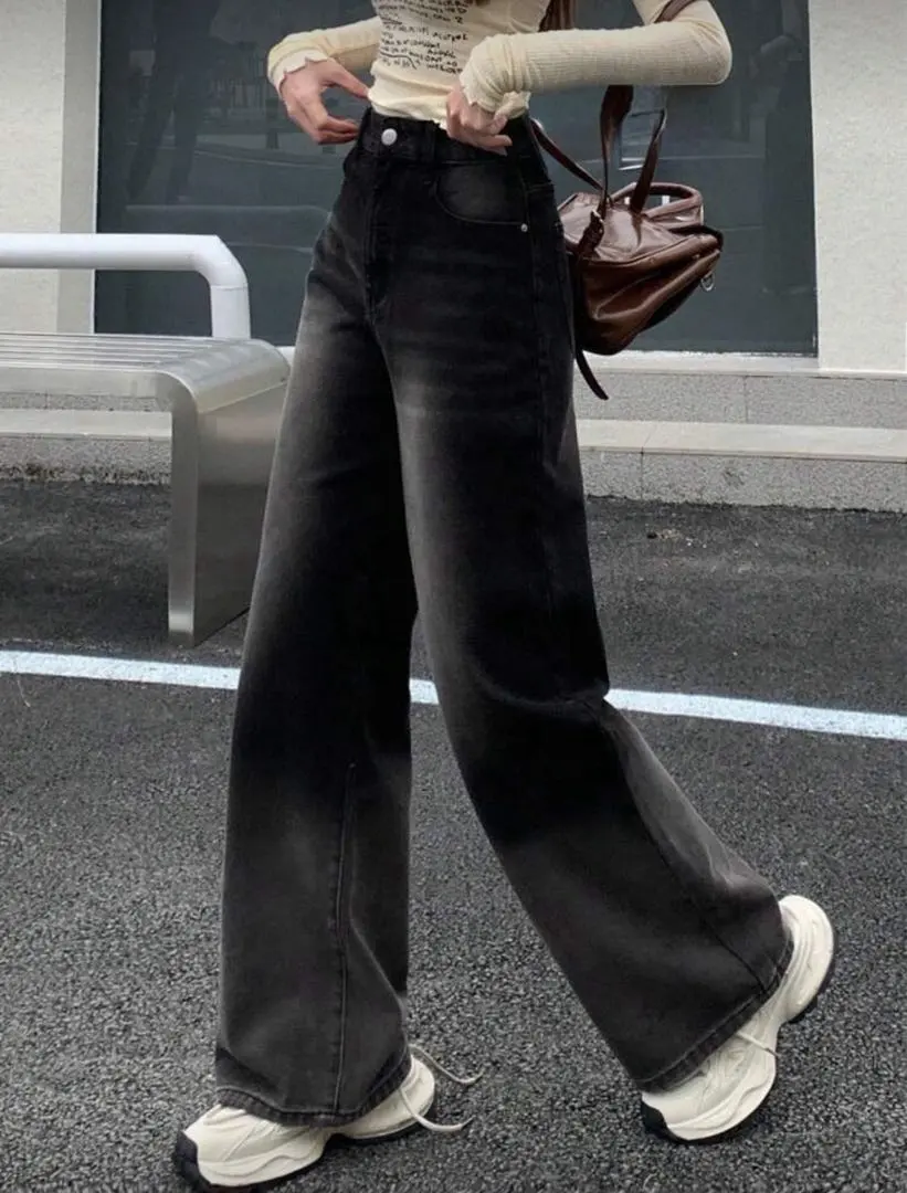 Thumbnail of SHEIN DAZY Women's Gradient Wide Leg Jeans