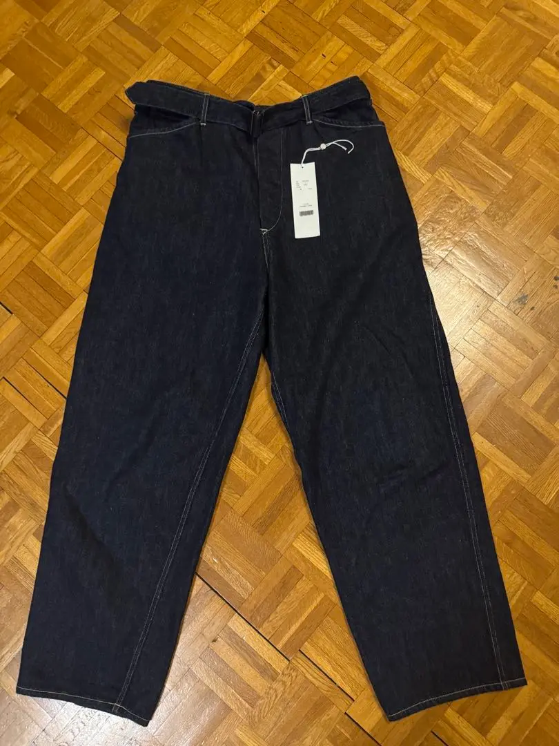 【新品未使用】comoli 24aw デニムベルテットパンツ ブラック ２ 楽天市場】comoli デニムの通販