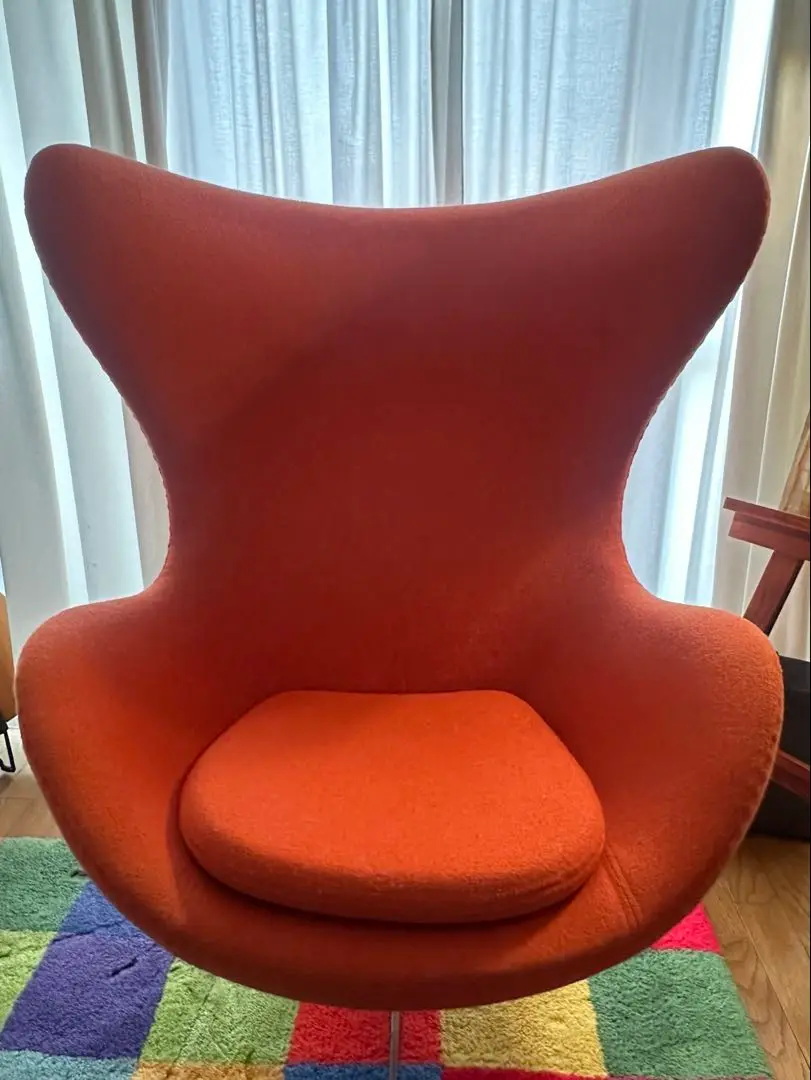 【SALE】エッグチェア◆リプロダクト◆パーソナルチェア1脚◆2503A⑤ Amazon｜エッグチェア ファブリック仕様 色パープル アルネ