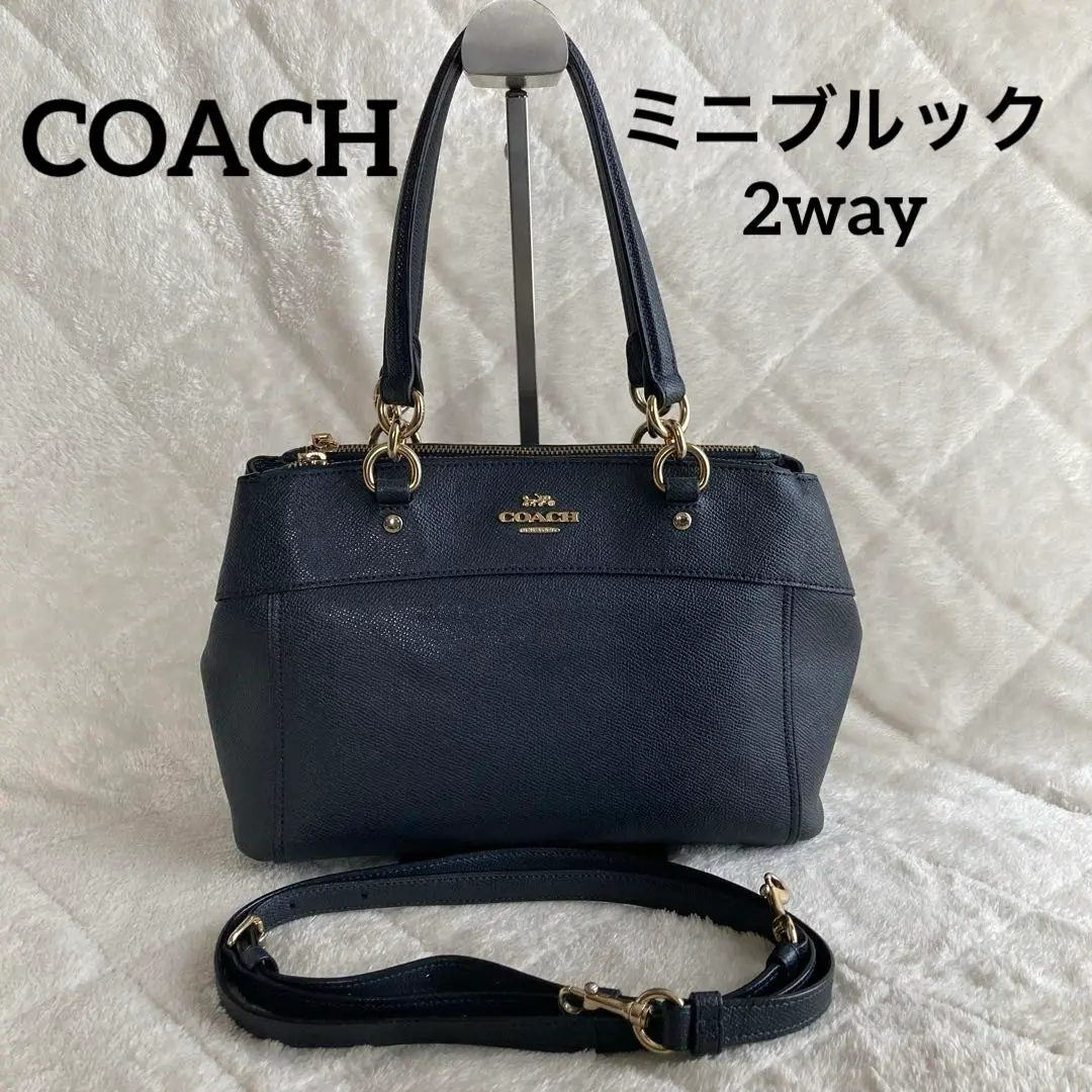 極美品 COACH 2way ショルダーバッグ レザー25395 ミニブルック 極美品 COACH 2way ショルダーバッグ レザー25395 ミニブルック