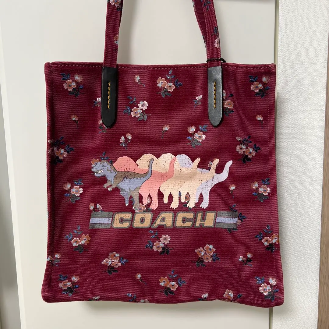 【used】 COACH コーチ トートバッグ 恐竜デザイン 211125sa0400171.jpg